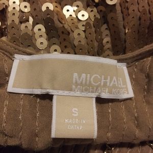 Michael Kors short gold sequence dress